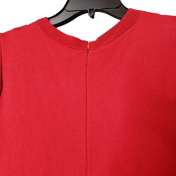 MICHEAL Micheal Kors Ottoman Flare-Hem Dress Mango Red Size 1X - Picture 6 of 11